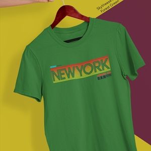Color - Forest Green - Mens Short Sleeve T-shirt -